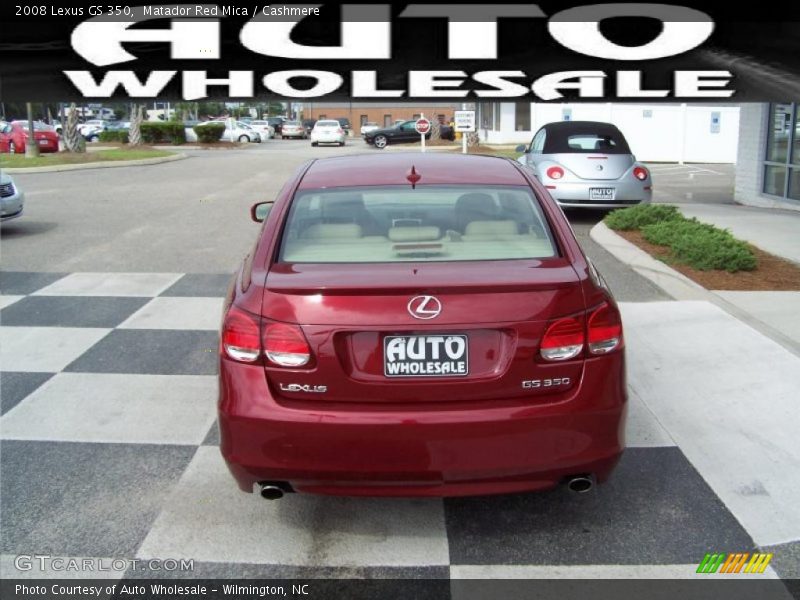 Matador Red Mica / Cashmere 2008 Lexus GS 350