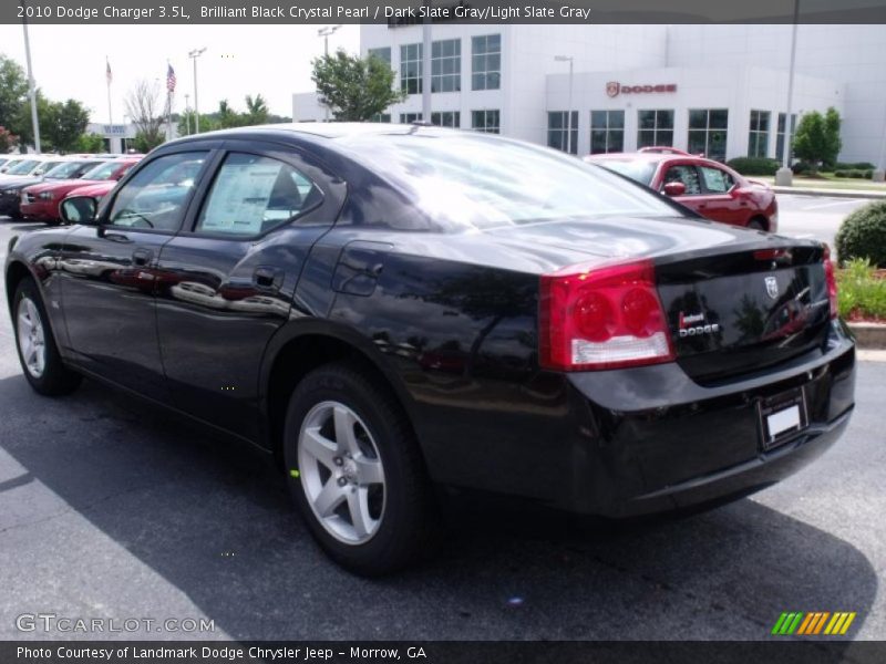 Brilliant Black Crystal Pearl / Dark Slate Gray/Light Slate Gray 2010 Dodge Charger 3.5L