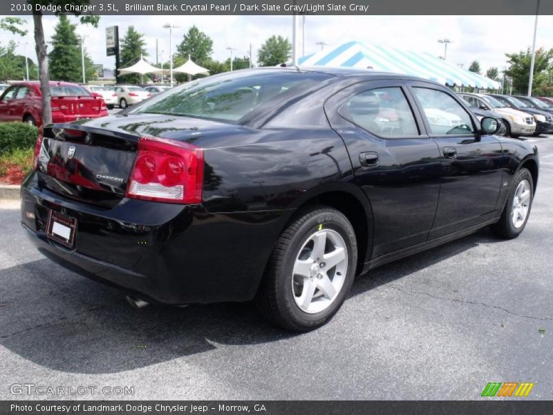 Brilliant Black Crystal Pearl / Dark Slate Gray/Light Slate Gray 2010 Dodge Charger 3.5L