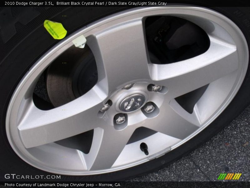 Brilliant Black Crystal Pearl / Dark Slate Gray/Light Slate Gray 2010 Dodge Charger 3.5L