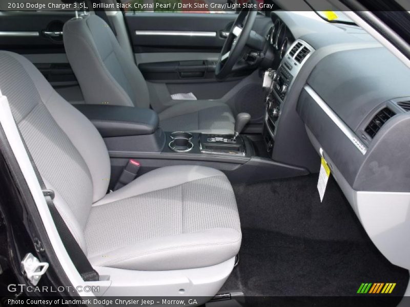 Brilliant Black Crystal Pearl / Dark Slate Gray/Light Slate Gray 2010 Dodge Charger 3.5L