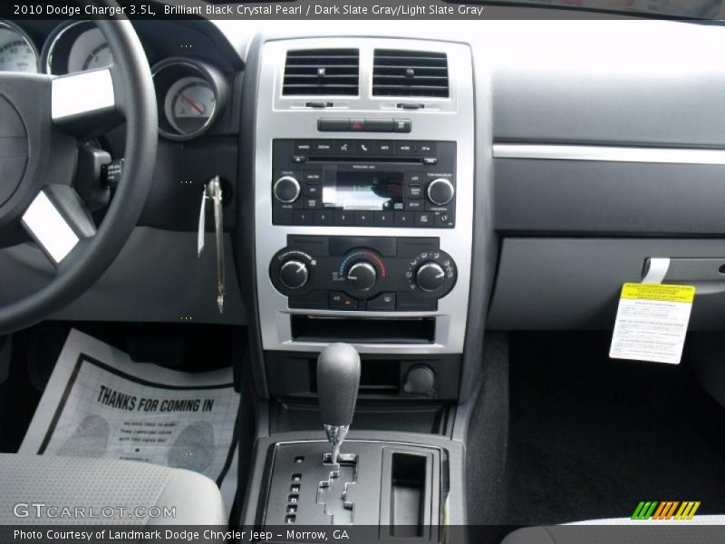 Brilliant Black Crystal Pearl / Dark Slate Gray/Light Slate Gray 2010 Dodge Charger 3.5L