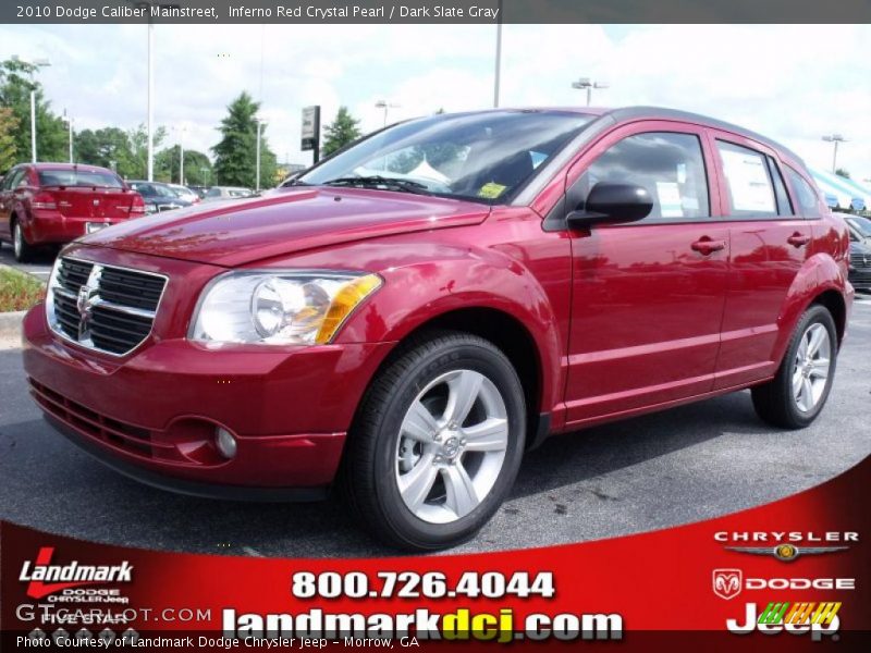 Inferno Red Crystal Pearl / Dark Slate Gray 2010 Dodge Caliber Mainstreet
