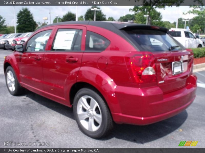 Inferno Red Crystal Pearl / Dark Slate Gray 2010 Dodge Caliber Mainstreet