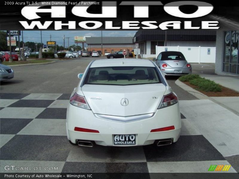 White Diamond Pearl / Parchment 2009 Acura TL 3.5