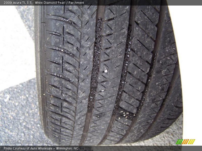 White Diamond Pearl / Parchment 2009 Acura TL 3.5