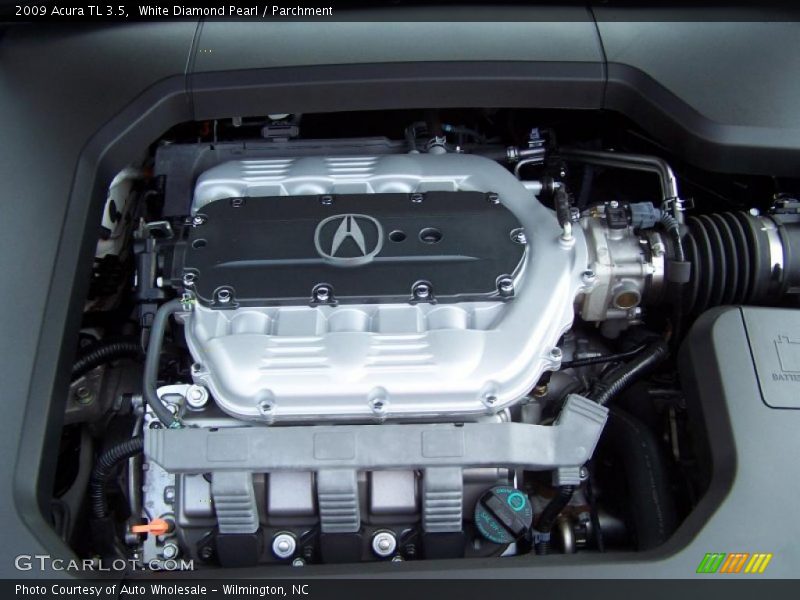 White Diamond Pearl / Parchment 2009 Acura TL 3.5