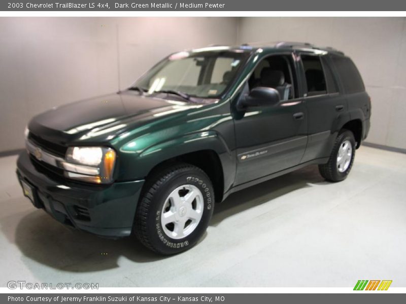 Dark Green Metallic / Medium Pewter 2003 Chevrolet TrailBlazer LS 4x4