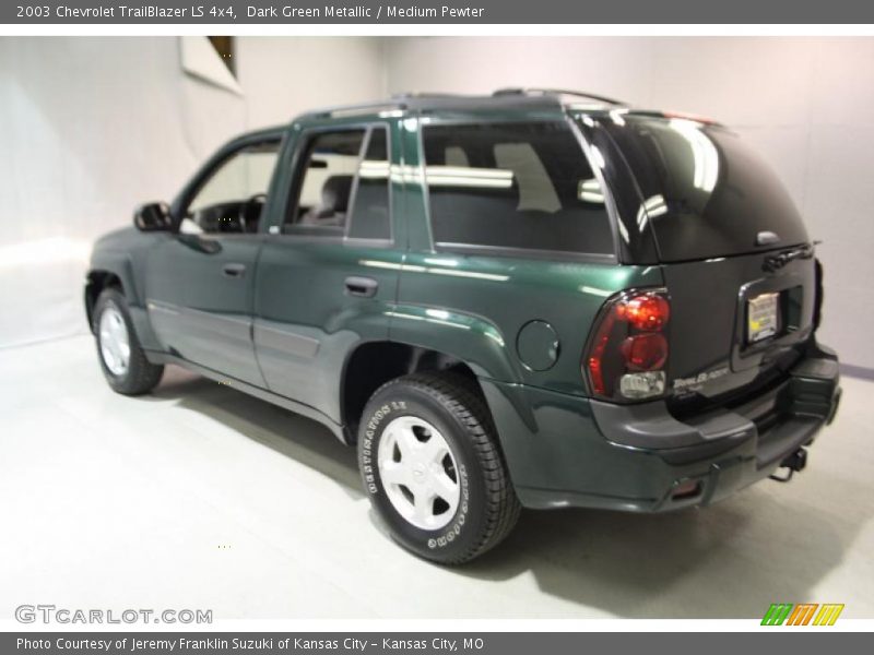 Dark Green Metallic / Medium Pewter 2003 Chevrolet TrailBlazer LS 4x4
