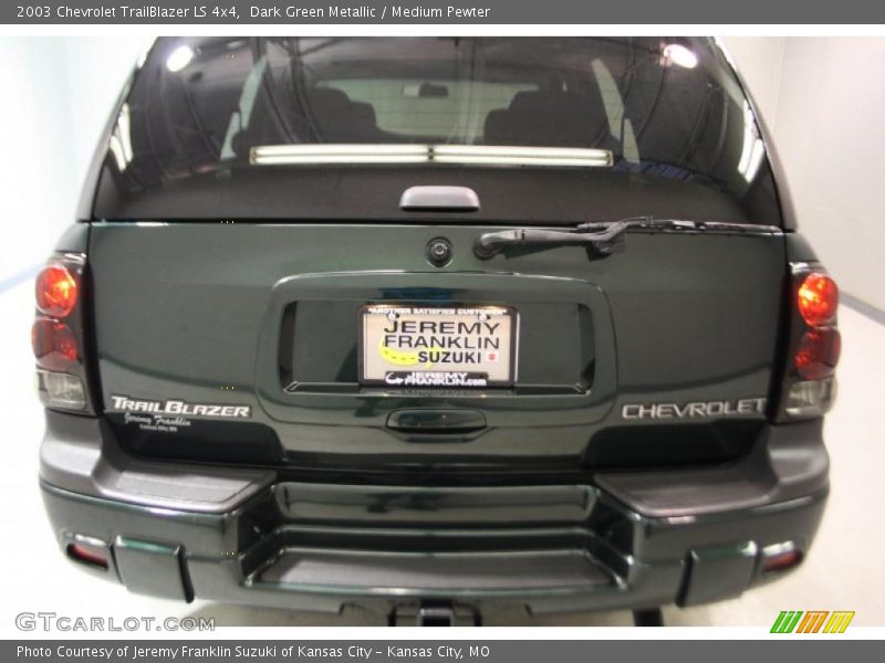 Dark Green Metallic / Medium Pewter 2003 Chevrolet TrailBlazer LS 4x4