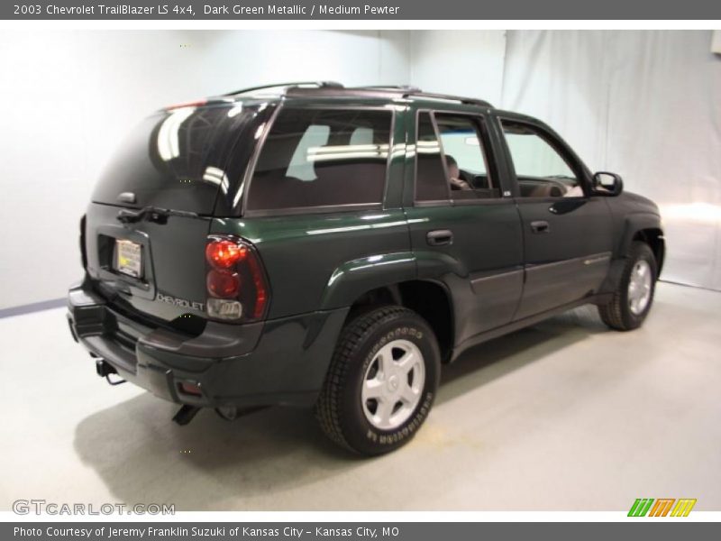 Dark Green Metallic / Medium Pewter 2003 Chevrolet TrailBlazer LS 4x4