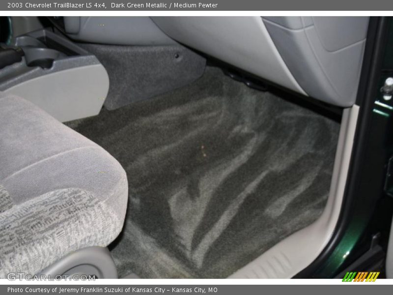 Dark Green Metallic / Medium Pewter 2003 Chevrolet TrailBlazer LS 4x4