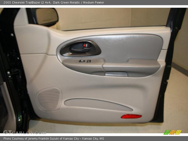 Dark Green Metallic / Medium Pewter 2003 Chevrolet TrailBlazer LS 4x4