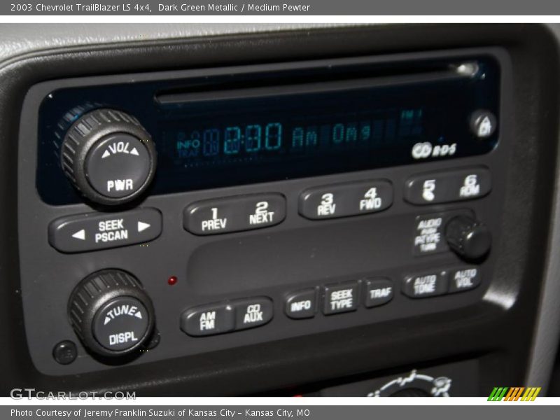 Dark Green Metallic / Medium Pewter 2003 Chevrolet TrailBlazer LS 4x4