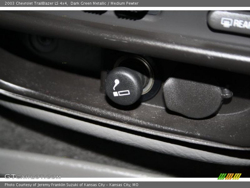 Dark Green Metallic / Medium Pewter 2003 Chevrolet TrailBlazer LS 4x4
