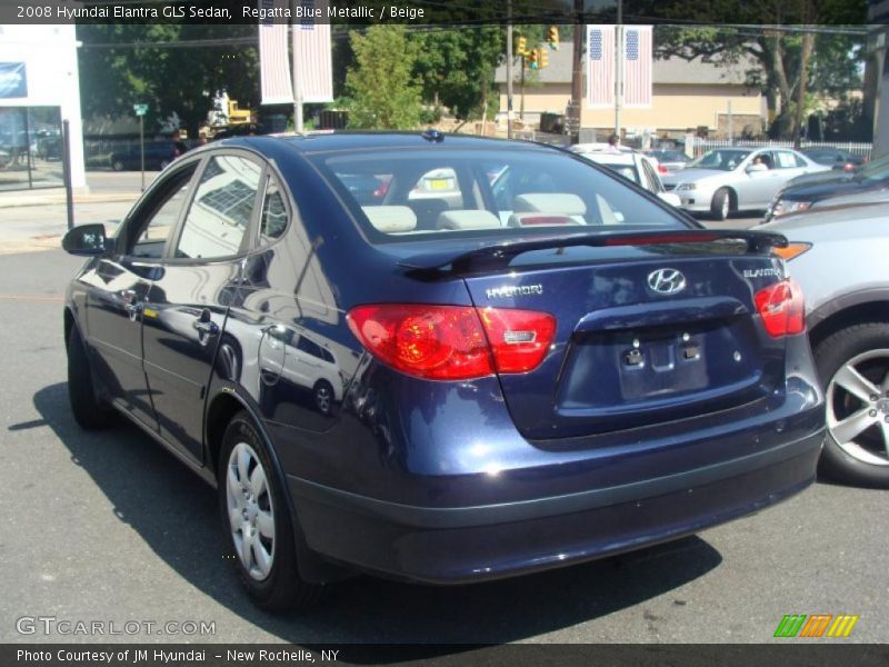 Regatta Blue Metallic / Beige 2008 Hyundai Elantra GLS Sedan