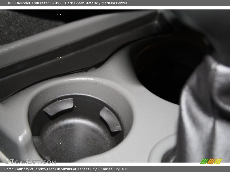 Dark Green Metallic / Medium Pewter 2003 Chevrolet TrailBlazer LS 4x4
