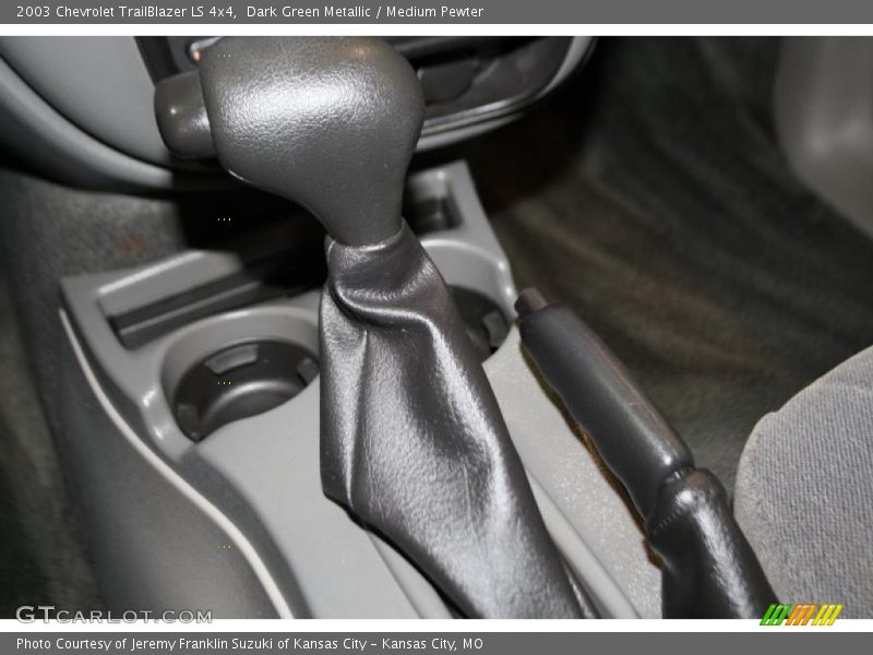 Dark Green Metallic / Medium Pewter 2003 Chevrolet TrailBlazer LS 4x4