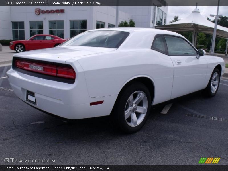 Stone White / Dark Slate Gray 2010 Dodge Challenger SE