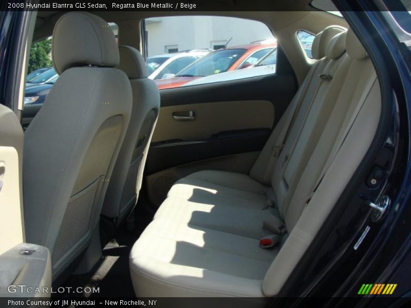 Regatta Blue Metallic / Beige 2008 Hyundai Elantra GLS Sedan
