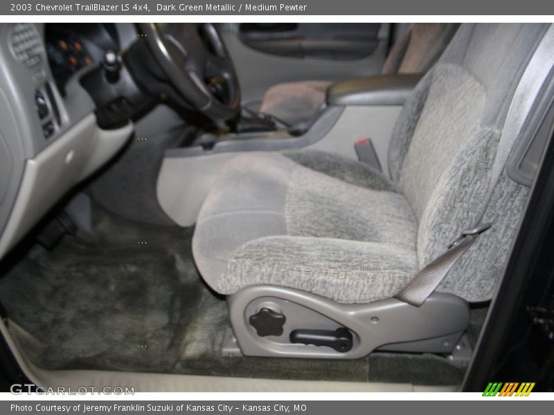 Dark Green Metallic / Medium Pewter 2003 Chevrolet TrailBlazer LS 4x4