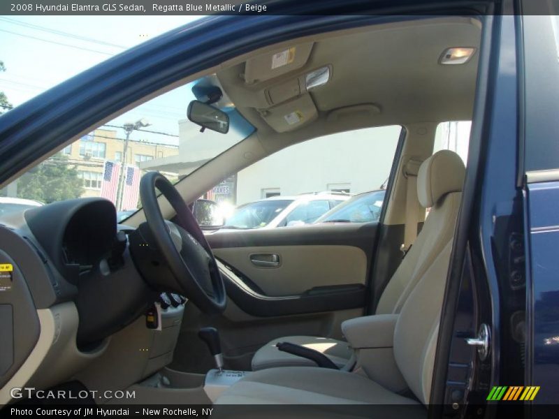 Regatta Blue Metallic / Beige 2008 Hyundai Elantra GLS Sedan