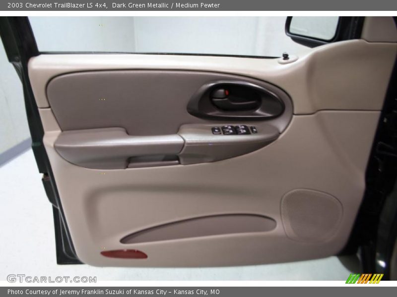 Dark Green Metallic / Medium Pewter 2003 Chevrolet TrailBlazer LS 4x4