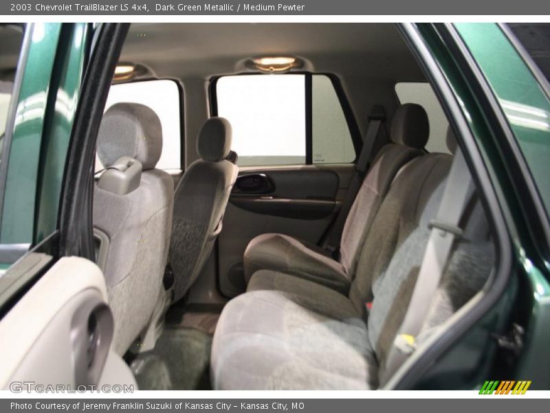 Dark Green Metallic / Medium Pewter 2003 Chevrolet TrailBlazer LS 4x4