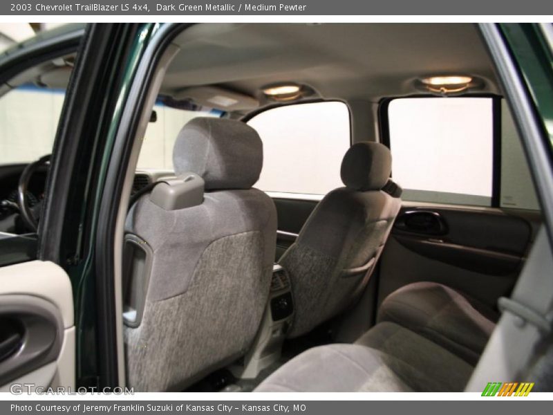 Dark Green Metallic / Medium Pewter 2003 Chevrolet TrailBlazer LS 4x4