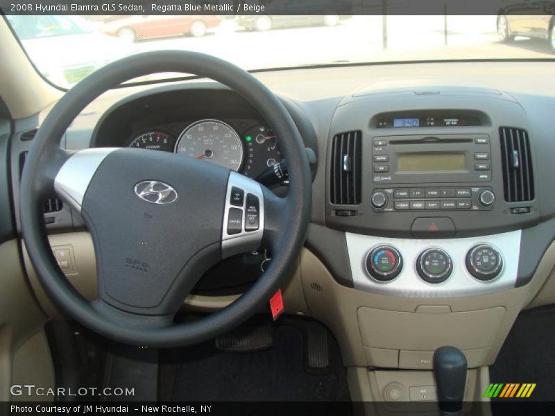 Regatta Blue Metallic / Beige 2008 Hyundai Elantra GLS Sedan