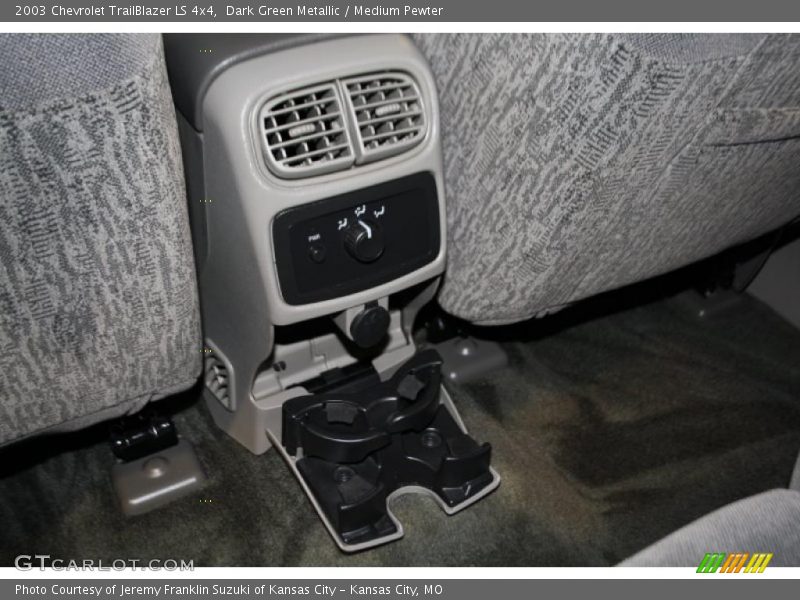 Dark Green Metallic / Medium Pewter 2003 Chevrolet TrailBlazer LS 4x4