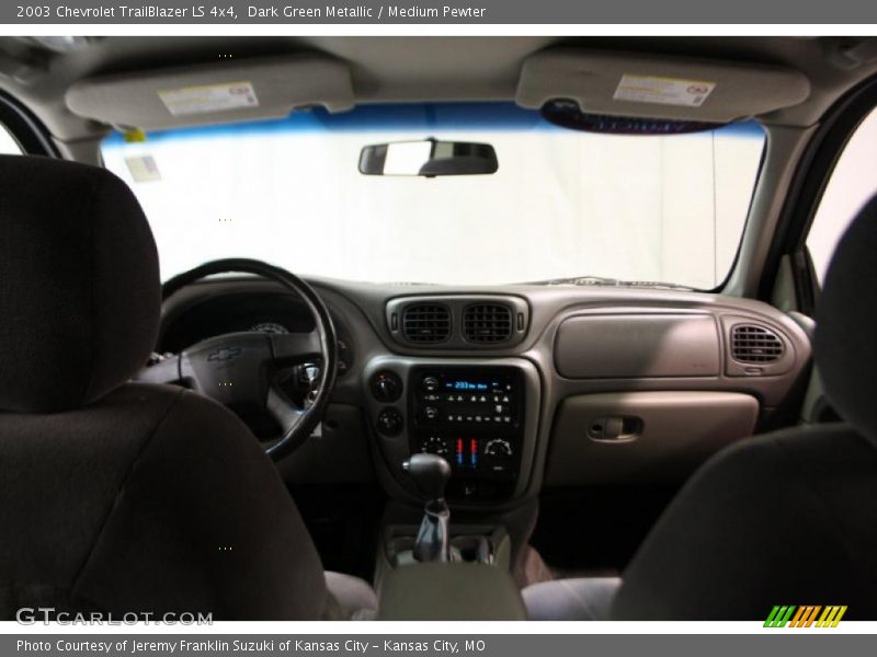 Dark Green Metallic / Medium Pewter 2003 Chevrolet TrailBlazer LS 4x4