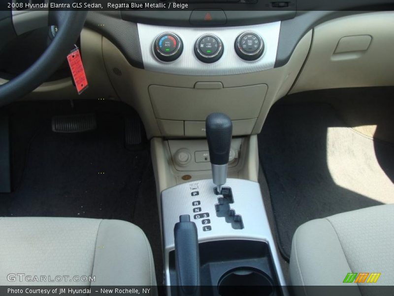 Regatta Blue Metallic / Beige 2008 Hyundai Elantra GLS Sedan