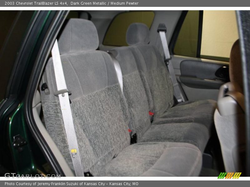 Dark Green Metallic / Medium Pewter 2003 Chevrolet TrailBlazer LS 4x4