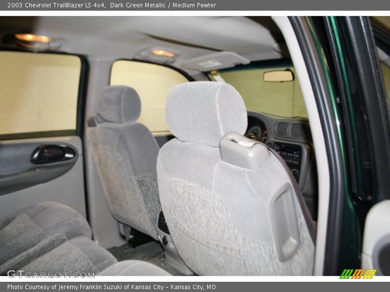 Dark Green Metallic / Medium Pewter 2003 Chevrolet TrailBlazer LS 4x4