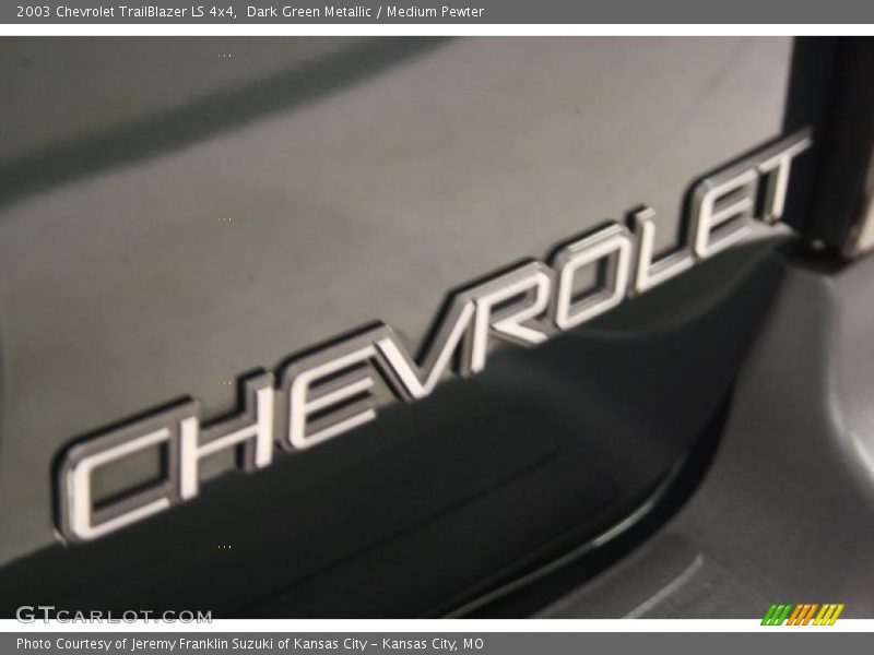Dark Green Metallic / Medium Pewter 2003 Chevrolet TrailBlazer LS 4x4