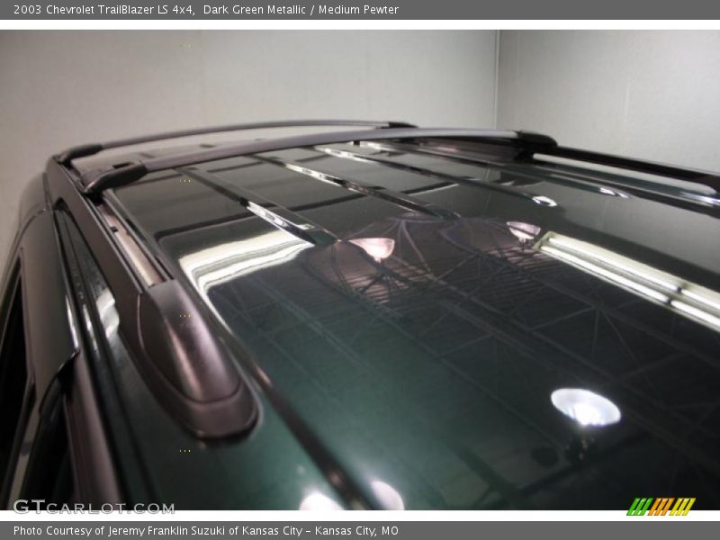 Dark Green Metallic / Medium Pewter 2003 Chevrolet TrailBlazer LS 4x4