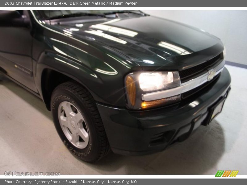 Dark Green Metallic / Medium Pewter 2003 Chevrolet TrailBlazer LS 4x4