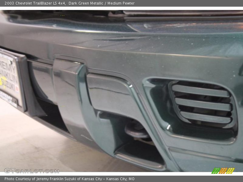Dark Green Metallic / Medium Pewter 2003 Chevrolet TrailBlazer LS 4x4