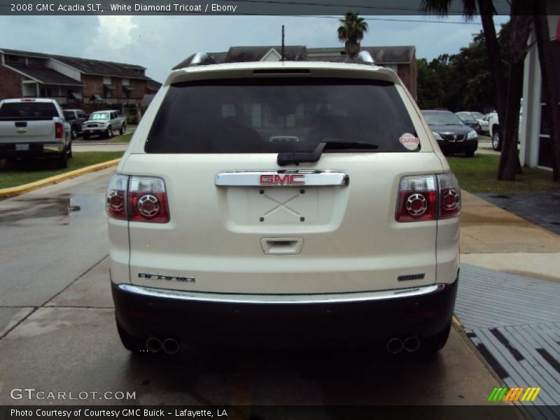 White Diamond Tricoat / Ebony 2008 GMC Acadia SLT