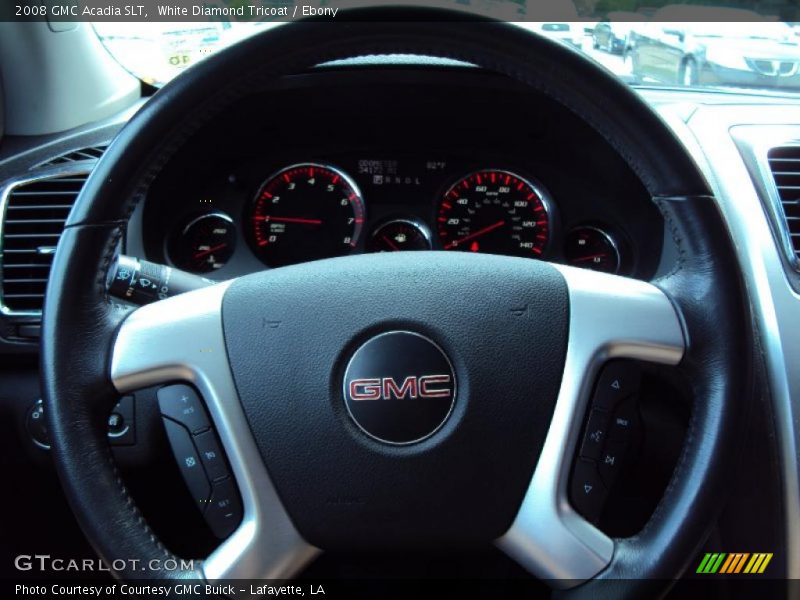 White Diamond Tricoat / Ebony 2008 GMC Acadia SLT
