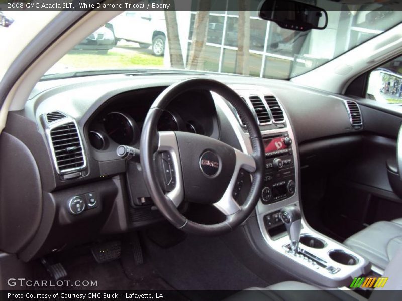White Diamond Tricoat / Ebony 2008 GMC Acadia SLT