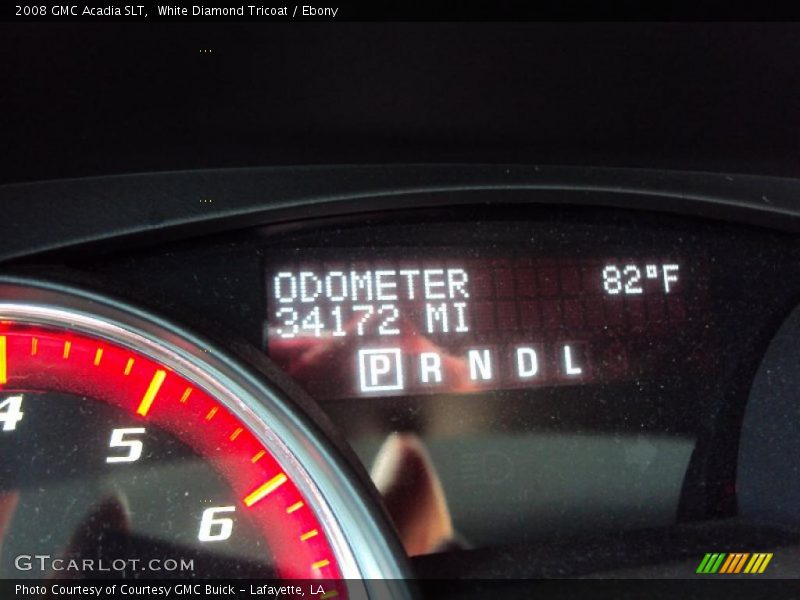 White Diamond Tricoat / Ebony 2008 GMC Acadia SLT