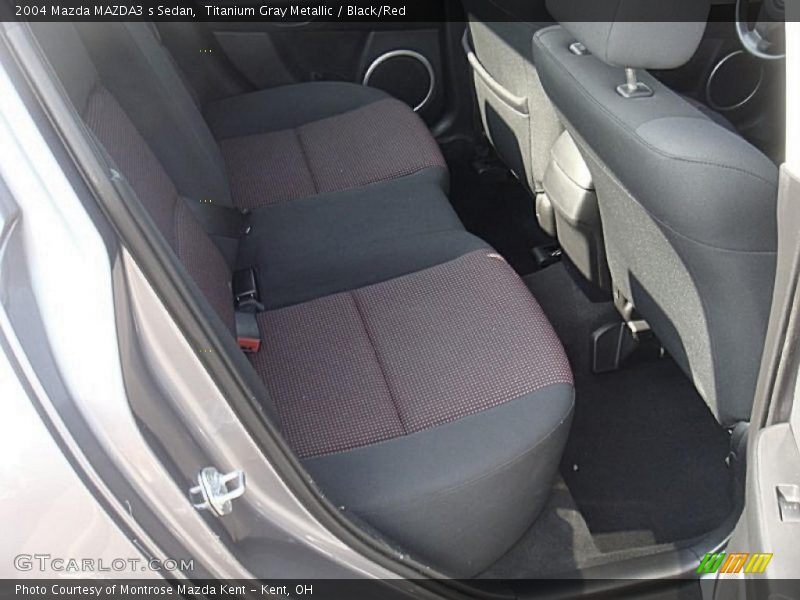 Titanium Gray Metallic / Black/Red 2004 Mazda MAZDA3 s Sedan