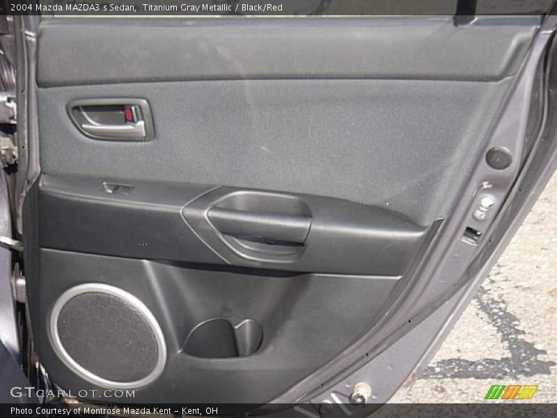 Titanium Gray Metallic / Black/Red 2004 Mazda MAZDA3 s Sedan
