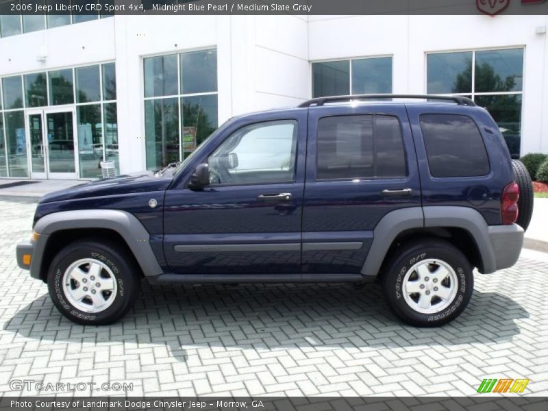 Midnight Blue Pearl / Medium Slate Gray 2006 Jeep Liberty CRD Sport 4x4