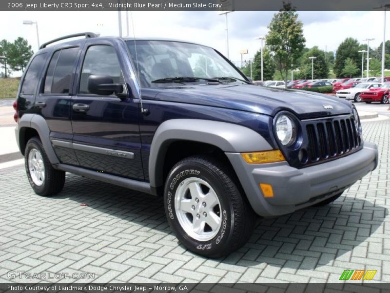 Midnight Blue Pearl / Medium Slate Gray 2006 Jeep Liberty CRD Sport 4x4