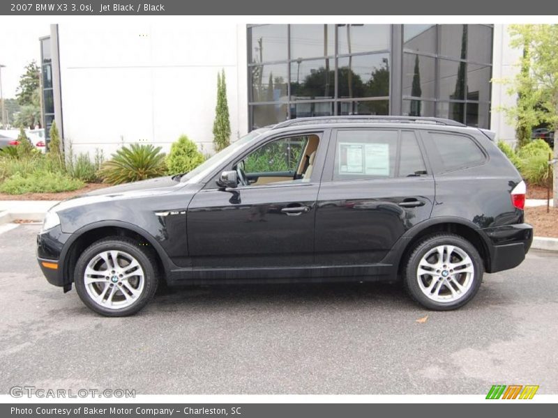 Jet Black / Black 2007 BMW X3 3.0si
