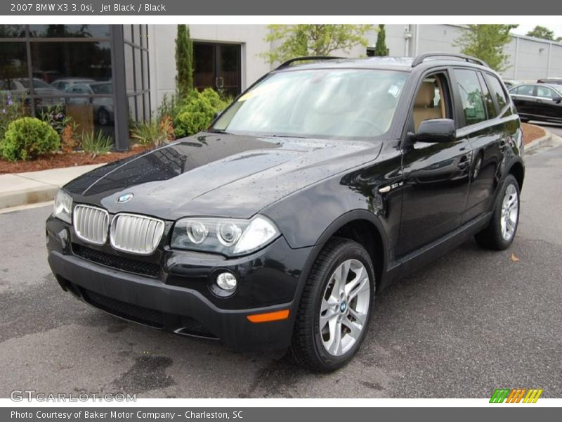 Jet Black / Black 2007 BMW X3 3.0si