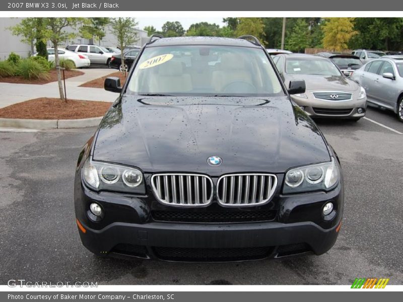 Jet Black / Black 2007 BMW X3 3.0si